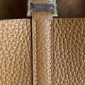 「#4496」 Hermes Sesame Gold Buckle 18cm Picotin Lock 18cm