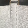 「#4500」 Hermès pure white gold buckle Picotin Lock 18cm
