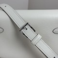 「#4506」 Hermès Moon Bag Beige Silver Buckle Kelly Moove Large Bag 17cm Small Bag 7.5cm