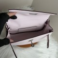 「#4510」 Hermes Moon Bag Fantasy Purple Silver Buckle Swift Leather Kelly Moove Large Bag 17cm Small Bag 7.5cm 「#4510」 Hermes Moon Bag Fantasy Purple Silver Buckle Swift Leather Kelly Moove Large Bag 17cm Small Bag 7.5cm