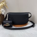 「#4516」 Hermès Moon Bag Black Gold Buckle Swift Leather Kelly Moove Large Bag 17cm Small Bag 7.5cm 「#4516」 Hermès Moon Bag Black Gold Buckle Swift Leather Kelly Moove Large Bag 17cm Small Bag 7.5cm