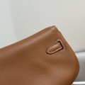 「#4521」 Hermès Moon Bag Golden Brown Gold Buckle Swift Leather Kelly Moove Large Bag 17cm Small Bag 7.5cm