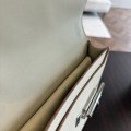 「#4525」 Hermes Pistol Bag Milkshake White Verrou Epsom Leather Stainless Steel Hardware Semi-handmade Wax Thread Sewing 21cm 「#4525」 Hermes Pistol Bag Milkshake White Verrou Epsom Leather Stainless Steel Hardware Semi-handmade Wax Thread Sewing 21cm