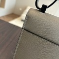 「#4527」 Hermès Pistol Bag Asphalt Grey Verrou Epsom Leather Stainless Steel Hardware Semi-Handmade Wax Thread Sewing 21cm 「#4527」 Hermès Pistol Bag Asphalt Grey Verrou Epsom Leather Stainless Steel Hardware Semi-Handmade Wax Thread Sewing 21cm