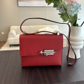 「#4528」 Hermes pistol bag red Verrou epsom leather stainless steel hardware semi-handmade wax thread sewing 21cm 「#4528」 Hermes pistol bag red Verrou epsom leather stainless steel hardware semi-handmade wax thread sewing 21cm