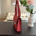 「#4528」 Hermes pistol bag red Verrou epsom leather stainless steel hardware semi-handmade wax thread sewing 21cm 「#4528」 Hermes pistol bag red Verrou epsom leather stainless steel hardware semi-handmade wax thread sewing 21cm