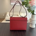 「#4528」 Hermes pistol bag red Verrou epsom leather stainless steel hardware semi-handmade wax thread sewing 21cm 「#4528」 Hermes pistol bag red Verrou epsom leather stainless steel hardware semi-handmade wax thread sewing 21cm