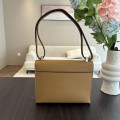「#4533」 Hermes pistol bag biscuit color Verrou epsom leather stainless steel hardware semi-handmade wax thread sewing 21cm