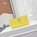「#4535」 Hermes lemon yellow suit folder epsom leather 17*9cm