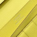 「#4535」 Hermes lemon yellow suit folder epsom leather 17*9cm