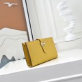 「#4536」 Hermes Yellow Suit Clip Epsom Leather 17*9cm