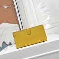 「#4536」 Hermes Yellow Suit Clip Epsom Leather 17*9cm