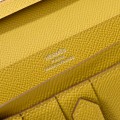 「#4536」 Hermes Yellow Suit Clip Epsom Leather 17*9cm