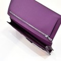 「#4537」 Hermes purple suit folder epsom leather 17*9cm