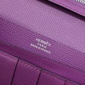 「#4537」 Hermes purple suit folder epsom leather 17*9cm