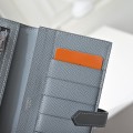 「#4538」Hermès Grey Suit Clip Epsom Leather 17*9cm