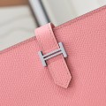 「#4544」Hermès Light Pink Suit Clip Epsom Leather 17*9cm