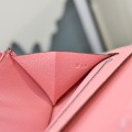 「#4544」Hermès Light Pink Suit Clip Epsom Leather 17*9cm
