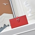 「#4545」 Hermes Red Suit Clip Epsom Leather 17*9cm