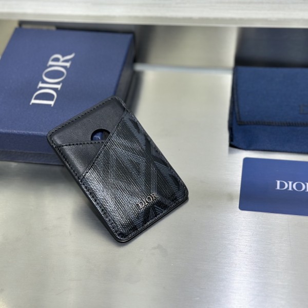 「#2265」 dior 8009 Black Oblique 6.5 x 9.5cm