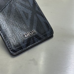 「#2265」 dior 8009 Black Oblique 6.5 x 9.5cm