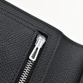 「#4550」Hermès Black Suit Clip Epsom Leather 17*9cm