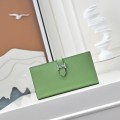 「#4551」 Hermes Green Suit Clip Epsom Leather 17*9cm