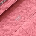 「#4553」 Hermes Pink Suit Clip Epsom Leather 17*9cm