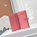 「#4553」 Hermes Pink Suit Clip Epsom Leather 17*9cm