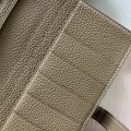 「#4555」 Hermes suit clip bearn wallet togo leather 17.5*9cm