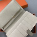 「#4567」 Hermes milkshake platinum suit clip bearn wallet togo leather 17.5*9cm 「#4567」 Hermes milkshake platinum suit clip bearn wallet togo leather 17.5*9cm