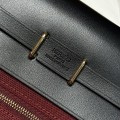 「#4581」 Hermès Saddle Red Gold Buckle HB20H Viking Canvas and Hunter Leather Shoulder Bag 20cm