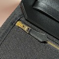 「#4592」 Hermes Black Gold Buckle HB20H Viking Canvas and Hunter Leather Shoulder Bag 20cm 「#4592」 Hermes Black Gold Buckle HB20H Viking Canvas and Hunter Leather Shoulder Bag 20cm