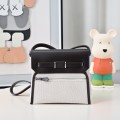 「#4595」 Hermès Mini Herbag Kelly Mini Bag 20cm Leather Patchwork Silver Buckle 「#4595」 Hermès Mini Herbag Kelly Mini Bag 20cm Leather Patchwork Silver Buckle