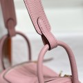 「#4064」 Hermès Milkshake Pink Mini Lindy Bag Gold Buckle 19.5x12.5