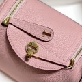 「#4064」 Hermès Milkshake Pink Mini Lindy Bag Gold Buckle 19.5x12.5