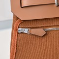 「#4595」 Hermès Mini Herbag Kelly Mini Bag 20cm Leather Patchwork Silver Buckle 「#4595」 Hermès Mini Herbag Kelly Mini Bag 20cm Leather Patchwork Silver Buckle