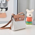 「#4595」 Hermès Mini Herbag Kelly Mini Bag 20cm Leather Patchwork Silver Buckle 「#4595」 Hermès Mini Herbag Kelly Mini Bag 20cm Leather Patchwork Silver Buckle
