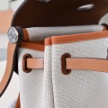 「#4595」 Hermès Mini Herbag Kelly Mini Bag 20cm Leather Patchwork Silver Buckle 「#4595」 Hermès Mini Herbag Kelly Mini Bag 20cm Leather Patchwork Silver Buckle