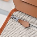 「#4595」 Hermès Mini Herbag Kelly Mini Bag 20cm Leather Patchwork Silver Buckle 「#4595」 Hermès Mini Herbag Kelly Mini Bag 20cm Leather Patchwork Silver Buckle