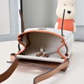 「#4595」 Hermès Mini Herbag Kelly Mini Bag 20cm Leather Patchwork Silver Buckle 「#4595」 Hermès Mini Herbag Kelly Mini Bag 20cm Leather Patchwork Silver Buckle
