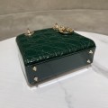 「#2036」6604  Dark green patent leather  20cm