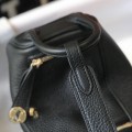 「#4068」 Hermès Black Mini Lindy Bag Gold Buckle 19.5x12.5