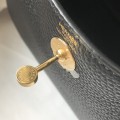 「#4068」 Hermès Black Mini Lindy Bag Gold Buckle 19.5x12.5