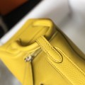 「#4071」 Hermès Amber Yellow Mini Lindy Bag Gold Buckle 19.5x12.5 「#4071」 Hermès Amber Yellow Mini Lindy Bag Gold Buckle 19.5x12.5