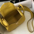「#4071」 Hermès Amber Yellow Mini Lindy Bag Gold Buckle 19.5x12.5 「#4071」 Hermès Amber Yellow Mini Lindy Bag Gold Buckle 19.5x12.5