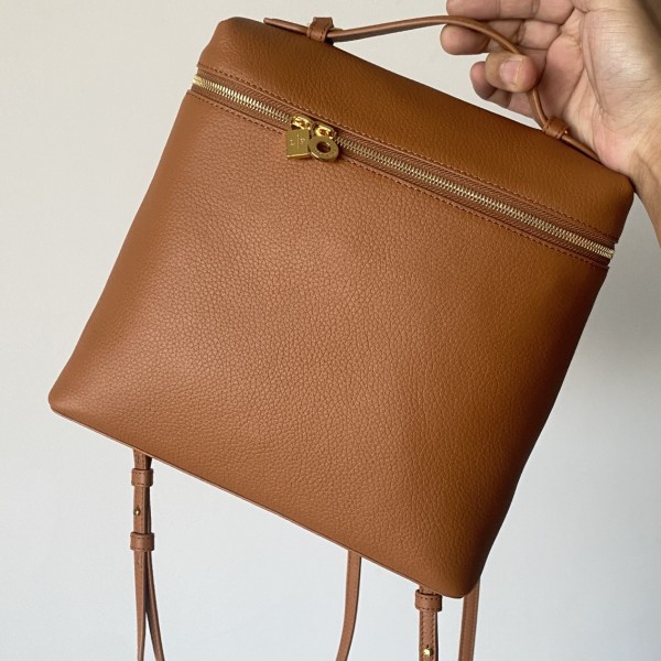 「#7011」Loro pian - L23.5 - 21cm*23.5cm*8cm - Tobacco silk color