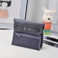 「#4601」 Hermès Mini Herbag Kelly Mini Bag 20cm Leather Patchwork Silver Buckle