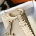 「#4073」 Hermès Trench Grey Mini Lindy Bag Gold Buckle 19.5x12.5