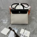 「#4606」Hermes Mini Patchwork Silver Buckle Hermes Herbag 25cm